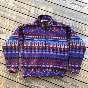 Vtg Columbia Aztec fleece size large